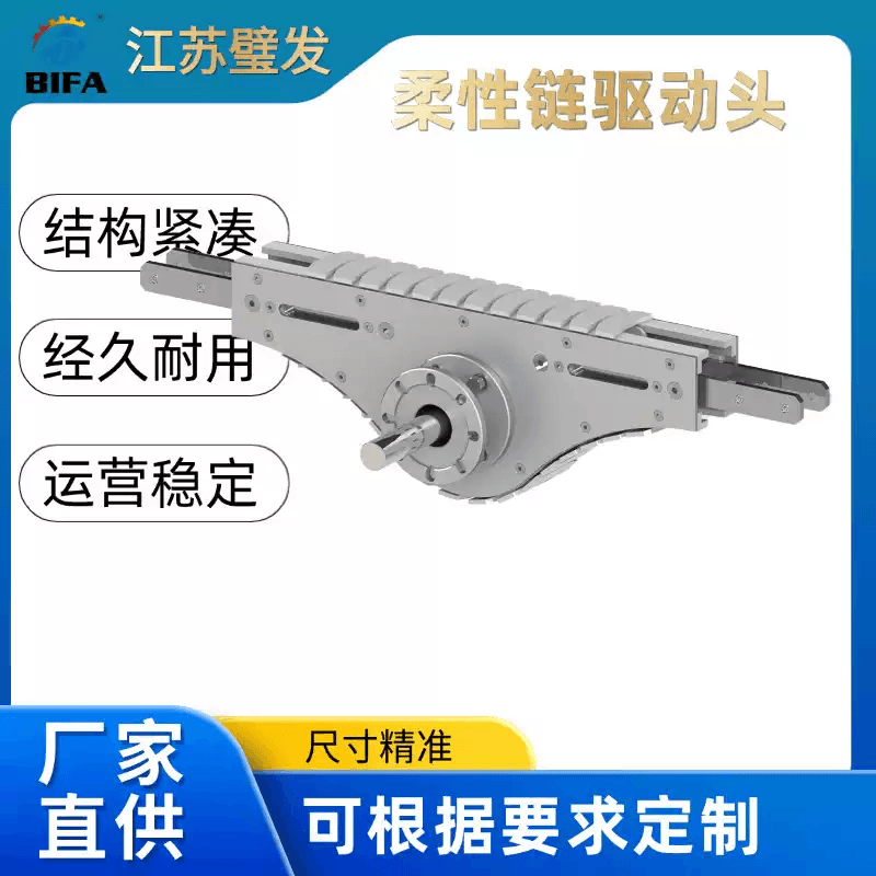 环形柔性链板中间驱动头齿形链环型输送线专用输送机头尾商品图片